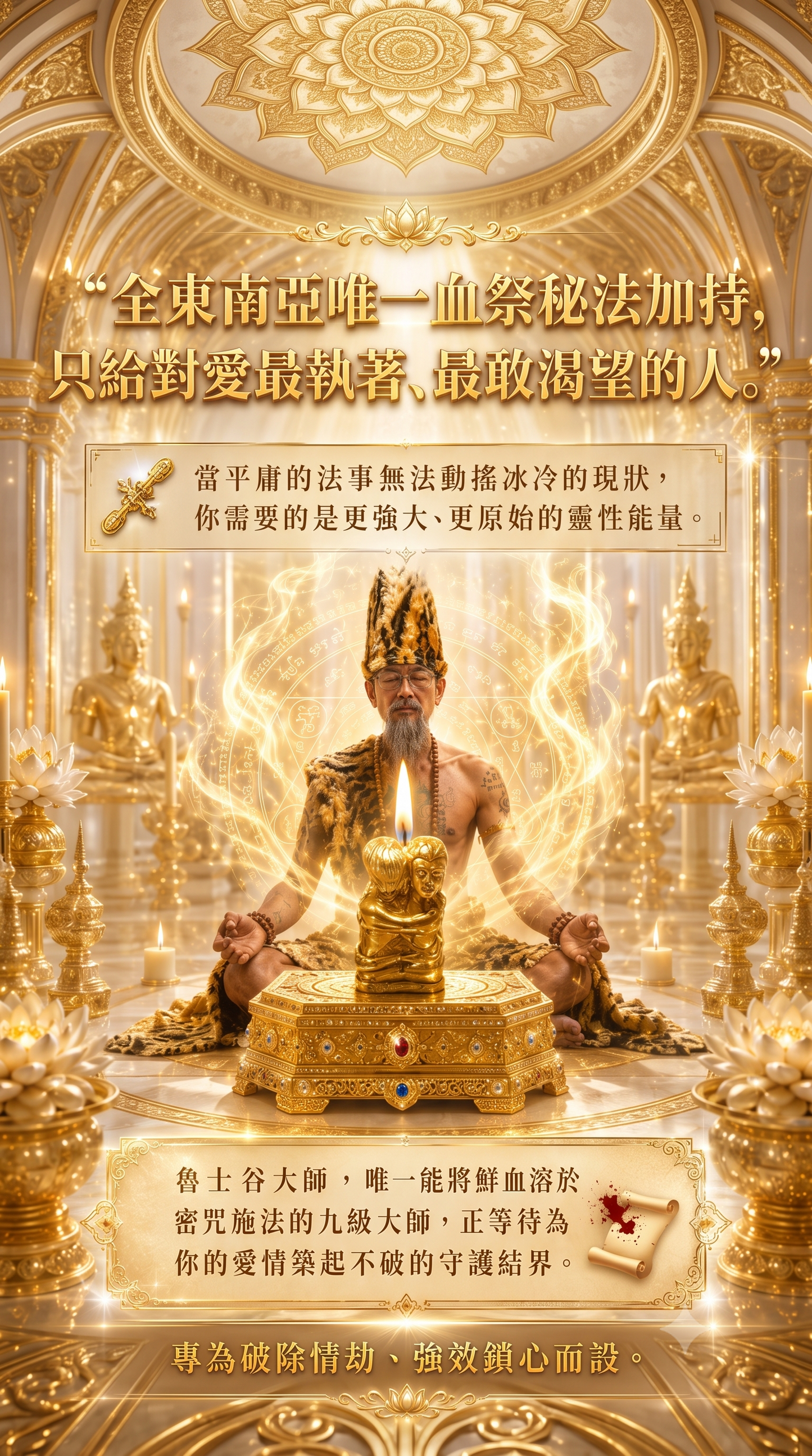 〖魯士谷大師〗黃金燕通蠟燭(魯士谷法燭)