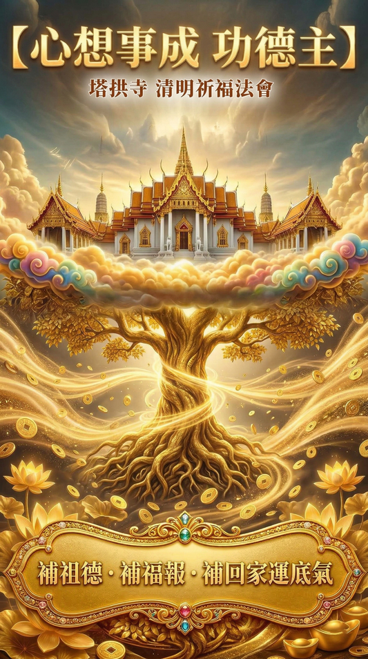 4/4-4/8丙午年清明祈福超渡大法會◆心想事成功德主