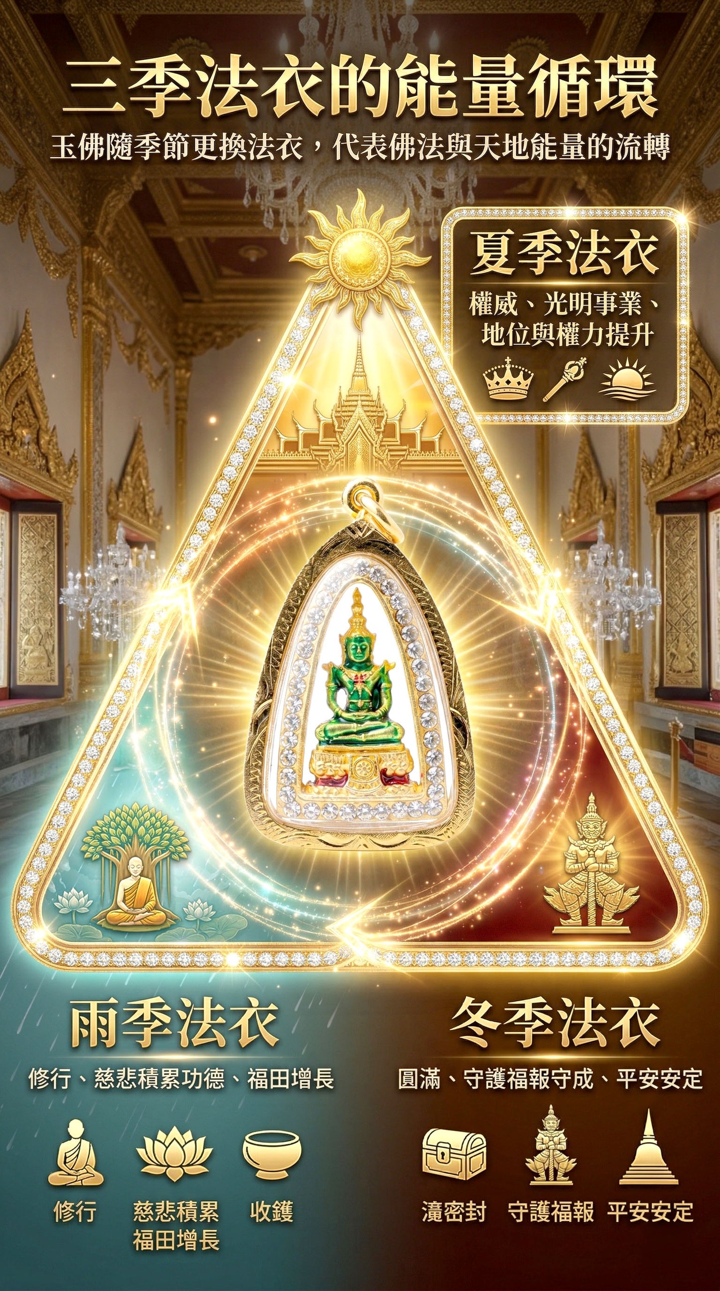 預購【絕世珍稀 · 玉見福報】泰國皇室級-守護玉佛 佛牌