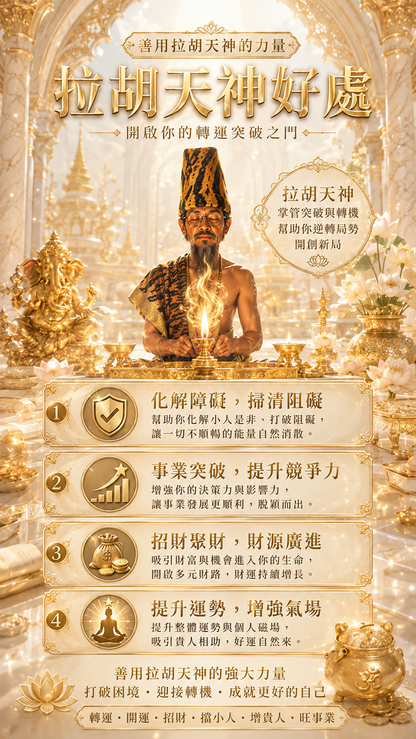 〖魯士谷大師〗黃金拉胡天神蠟燭（魯士谷法燭）