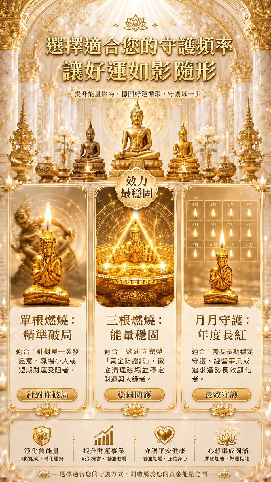 〖魯士谷大師〗黃金帕嬰蠟燭（魯士谷法燭）