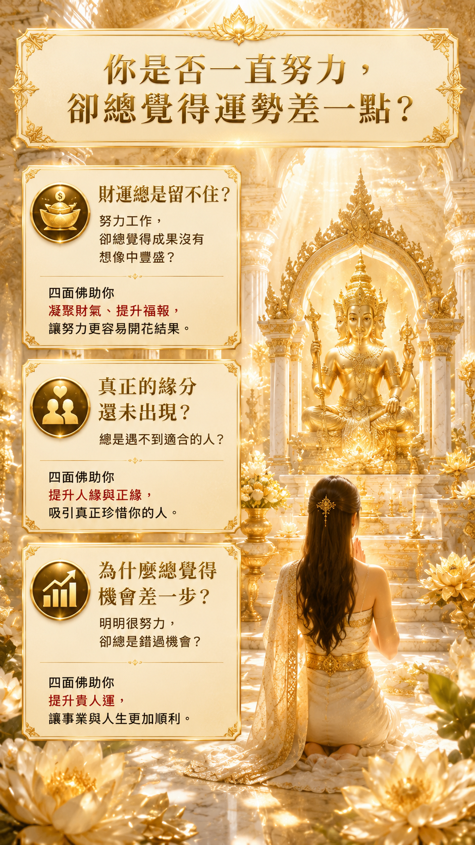 〖魯士谷大師〗黃金四面佛蠟燭（魯士谷法燭）
