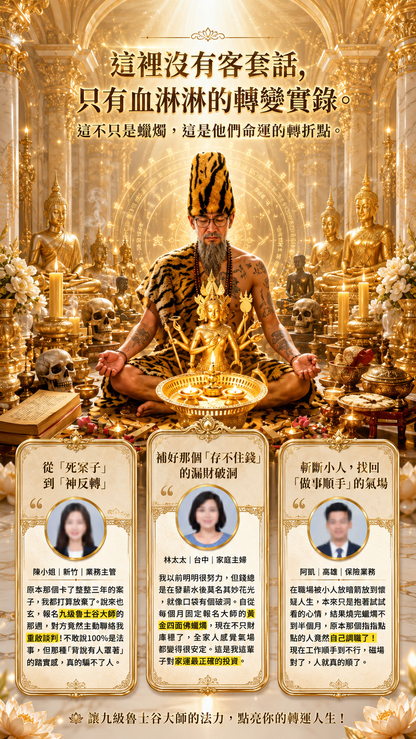 〖魯士谷大師〗黃金四面佛蠟燭（魯士谷法燭）
