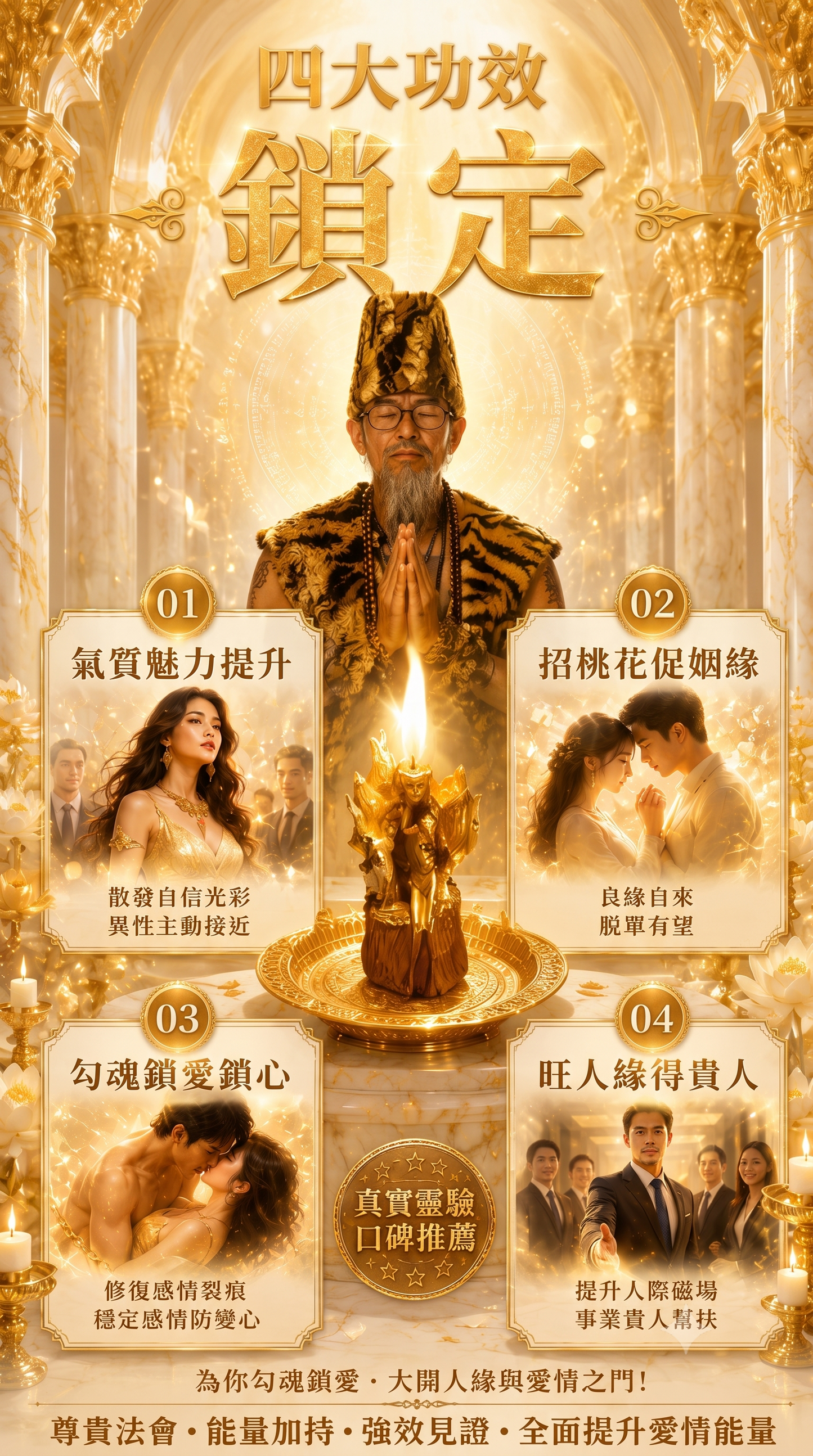 〖魯士谷大師〗黃金九尾狐仙蠟燭（魯士谷法燭）