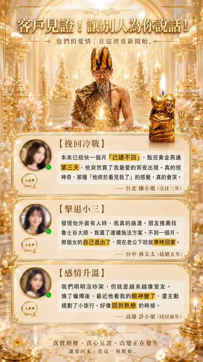〖魯士谷大師〗黃金燕通蠟燭（魯士谷法燭）