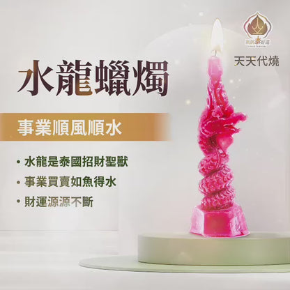 水龍蠟燭▲吸財升運 (天天代燒)